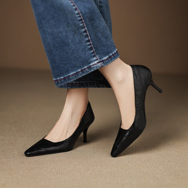 Genuine Leather Heels