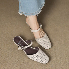 Genuine Leather Mules