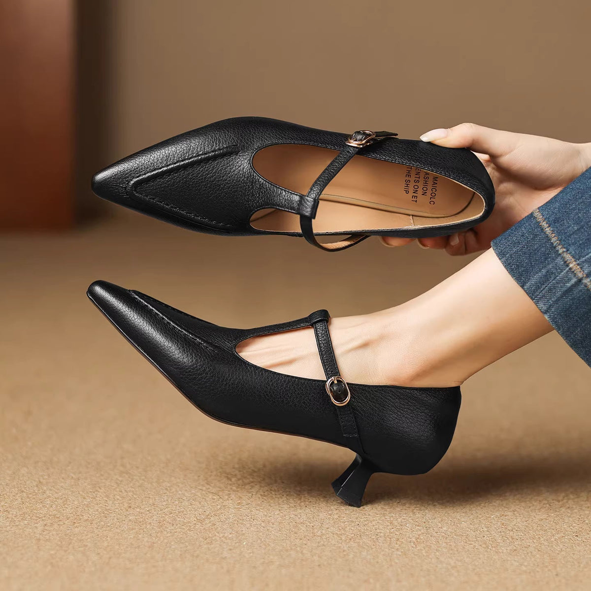 Genuine Leather Heels