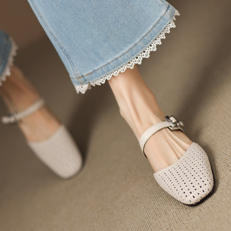 Genuine Leather Mules