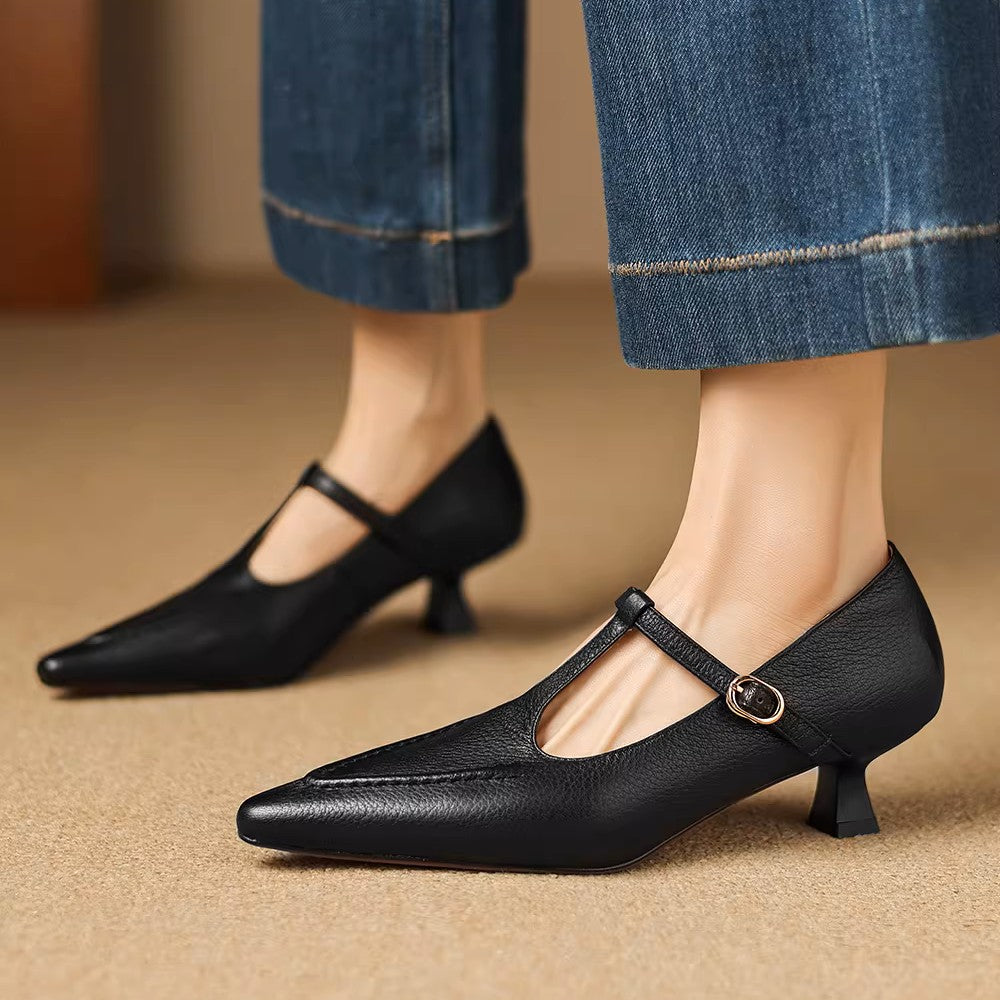 Genuine Leather Heels