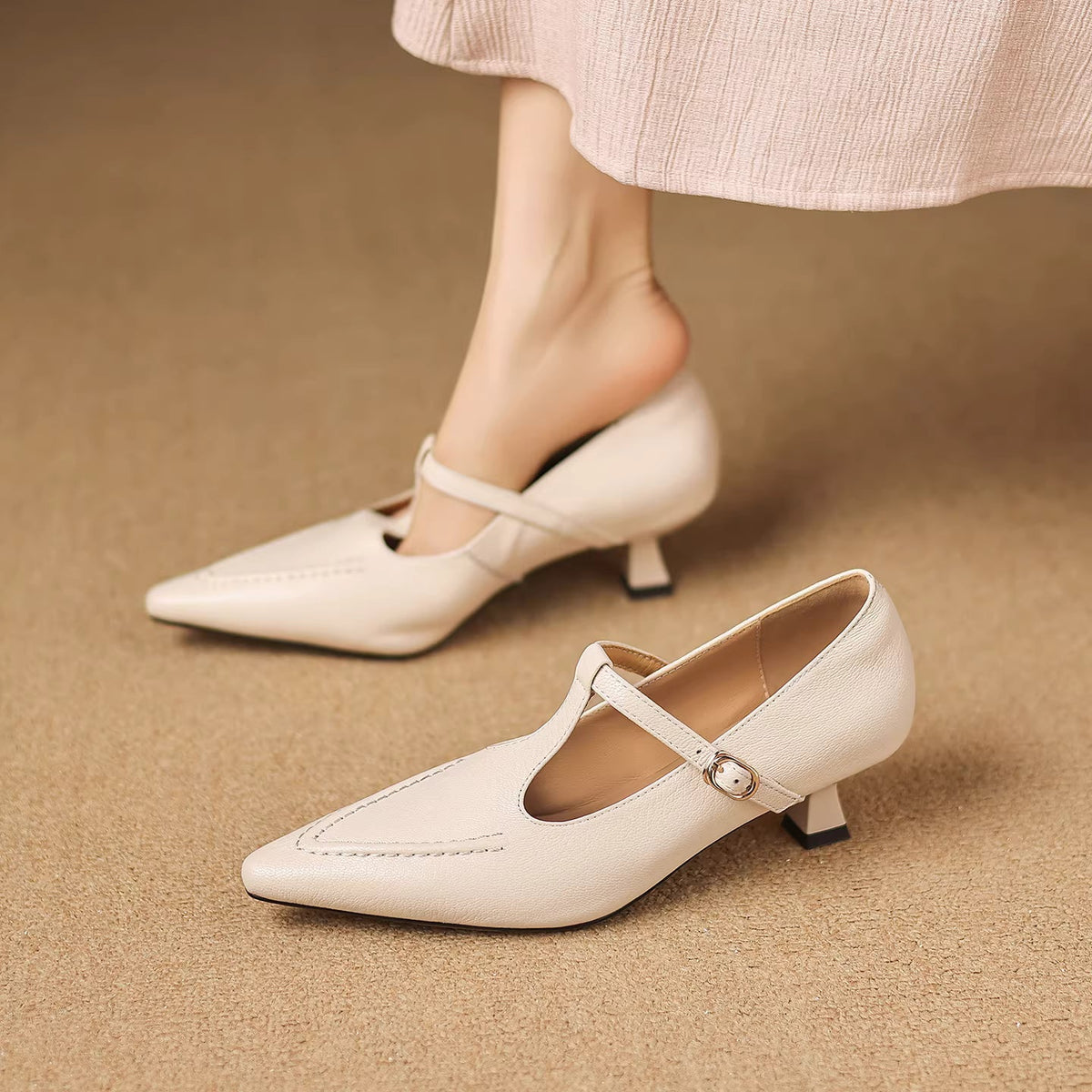 Genuine Leather Heels