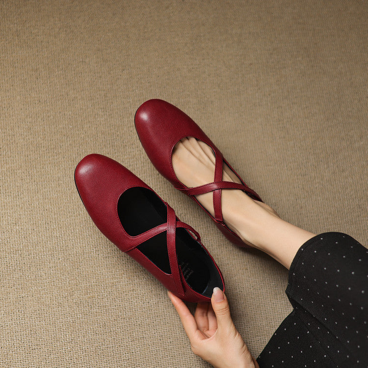 Genuine Leather Flats
