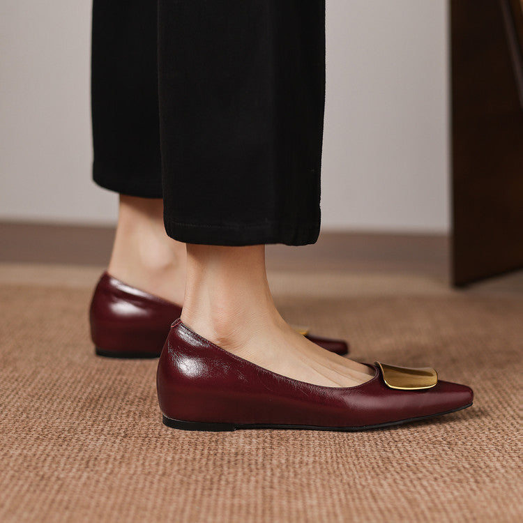 Genuine Leather Flats