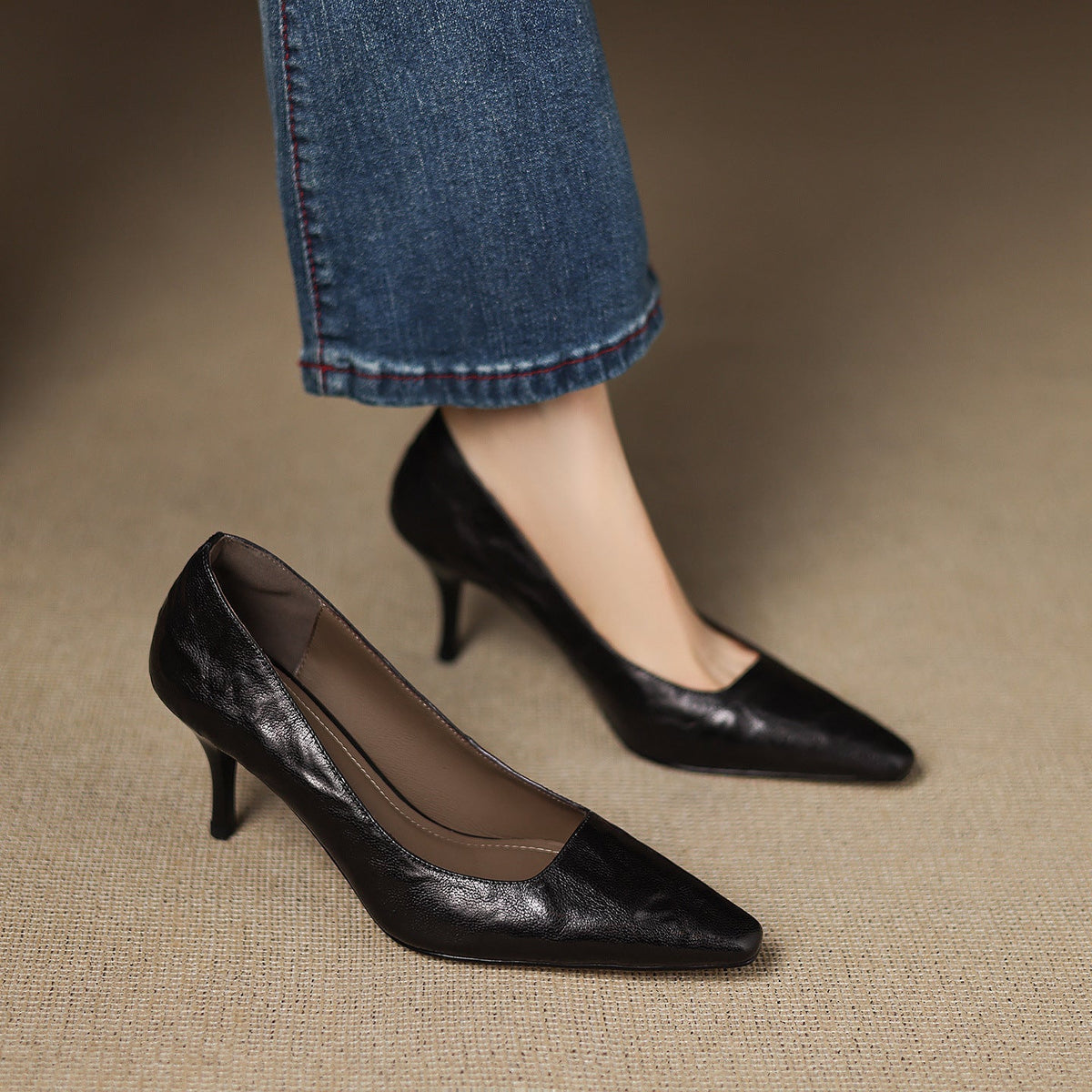 Genuine Leather Heels