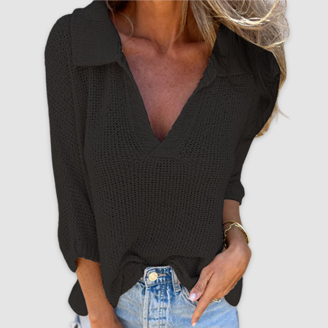 Elegant V-neck top