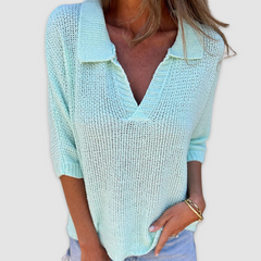 Elegant V-neck top