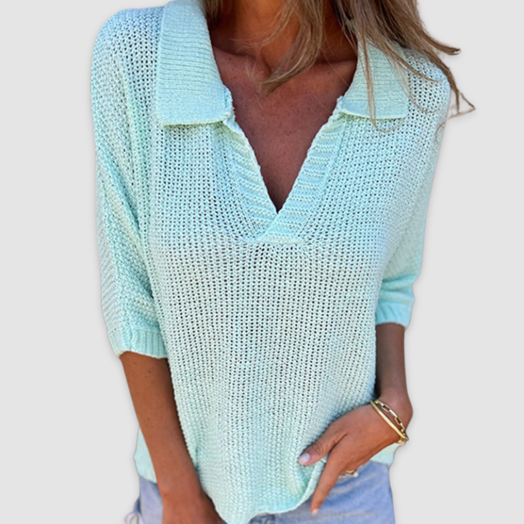 Elegant V-neck top
