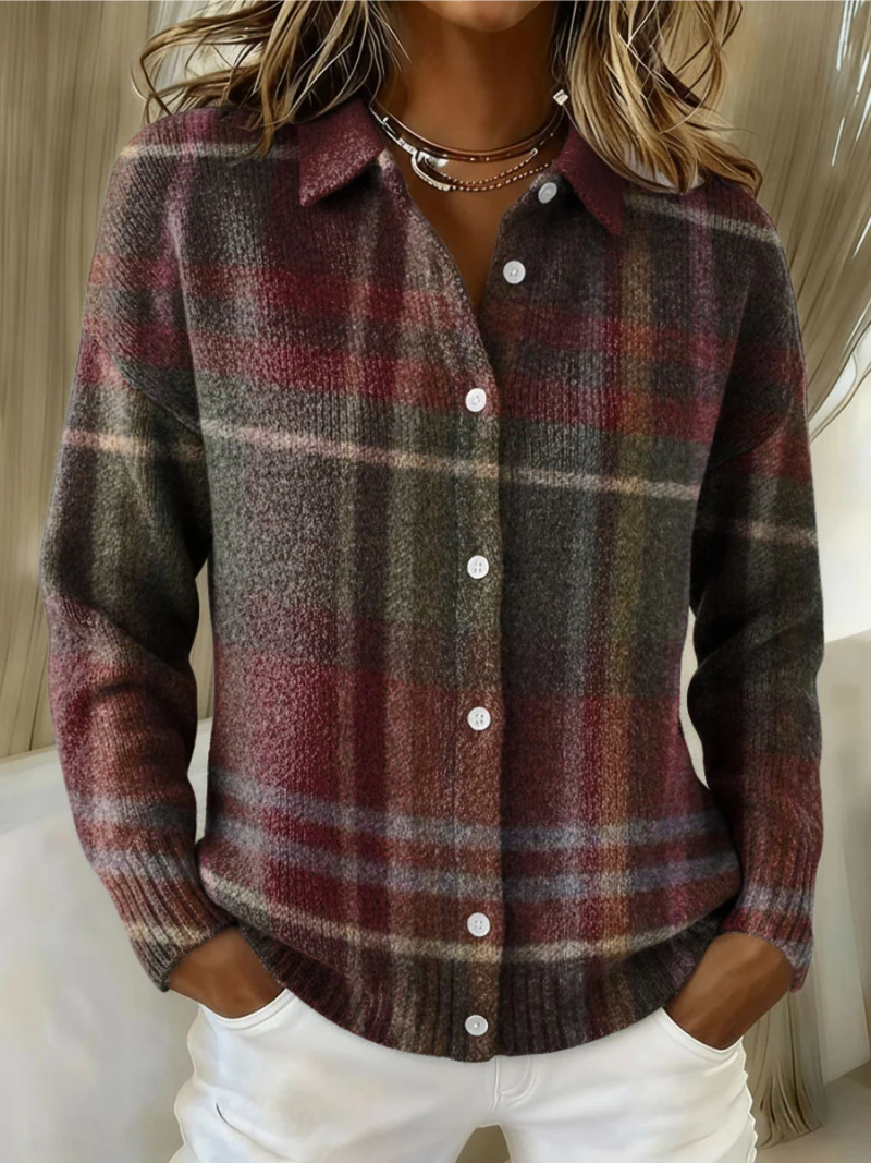 Classic Plaid Cardigan