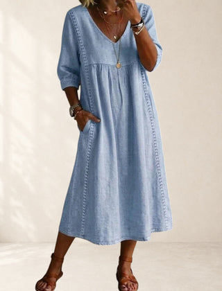 Relaxed Pocket Midi Dress