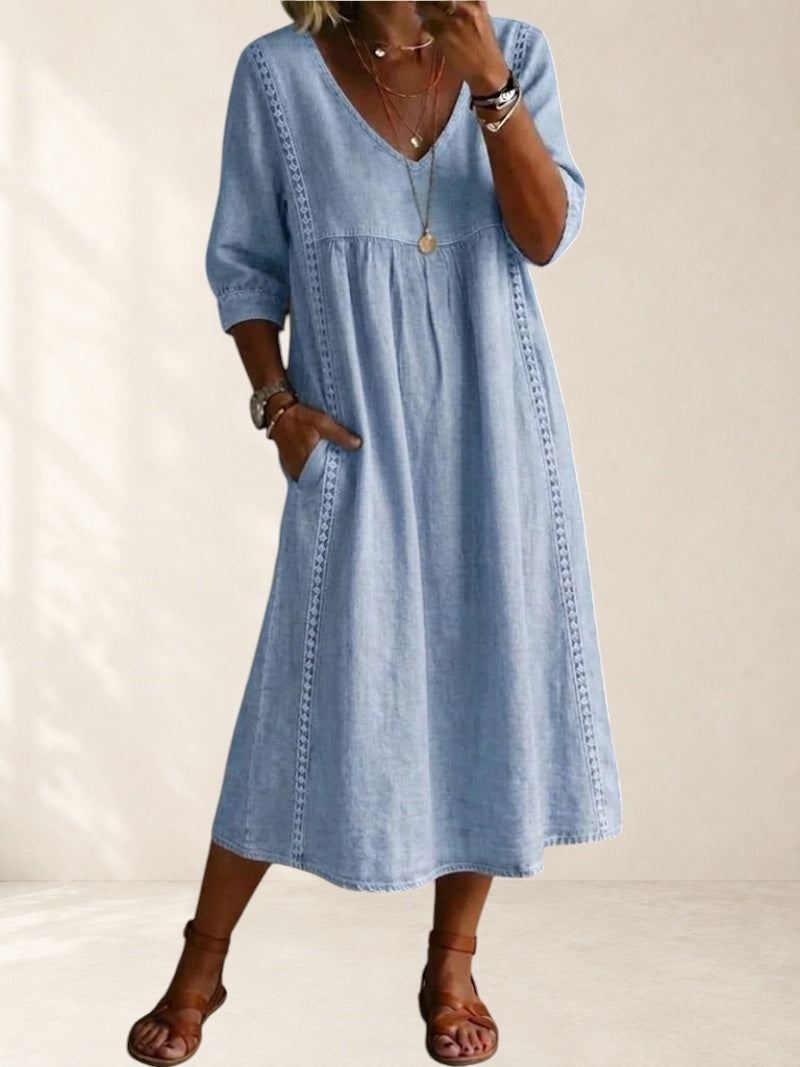 Relaxed Pocket Midi Dress