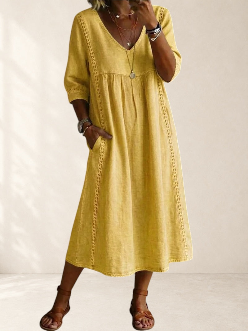 Relaxed Pocket Midi Dress