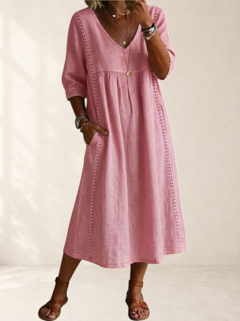 Relaxed Pocket Midi Dress