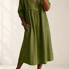 Relaxed Pocket Midi Dress