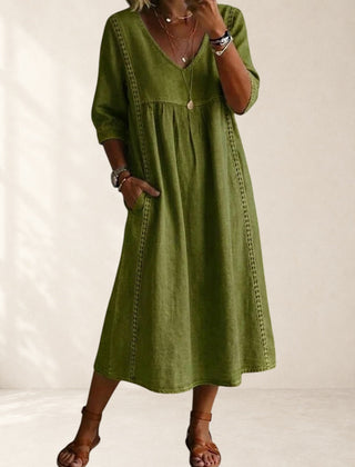 Relaxed Pocket Midi Dress