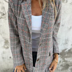Valerie | Relaxed-Fit Houndstooth Blazer