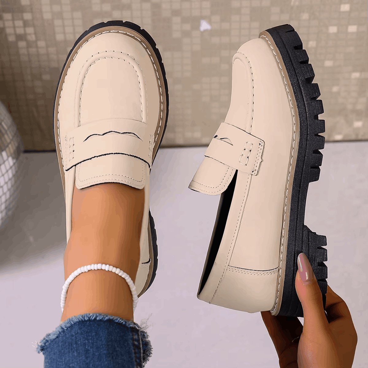 Chunky Sole Loafers