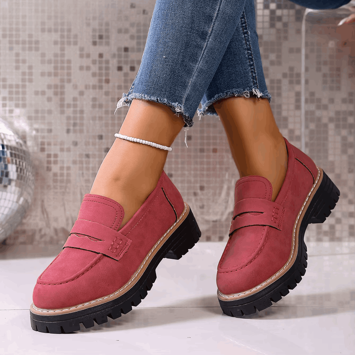 Chunky Sole Loafers