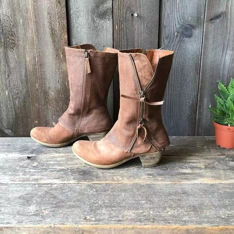 Leather Fall Boots
