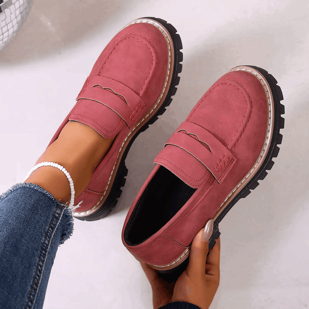 Chunky Sole Loafers