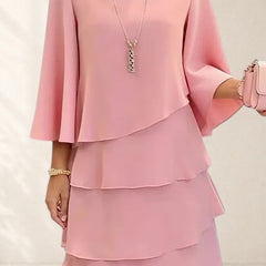 Elegant Comfort Ruffle Dress