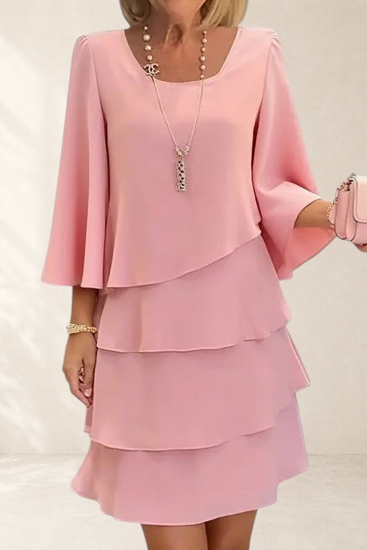 Elegant Comfort Ruffle Dress