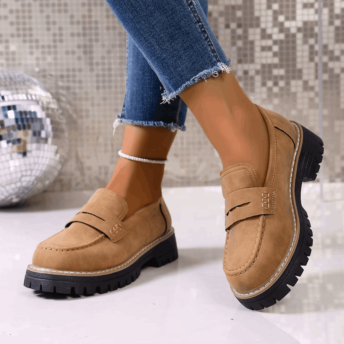 Chunky Sole Loafers
