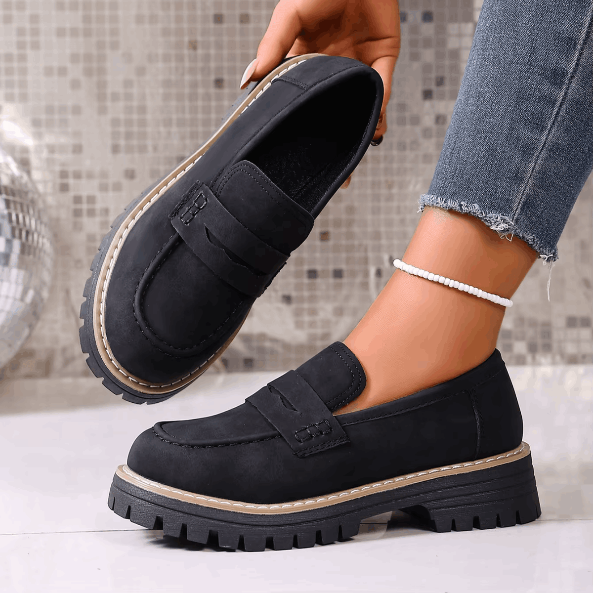 Chunky Sole Loafers