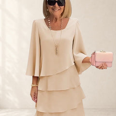 Elegant Comfort Ruffle Dress