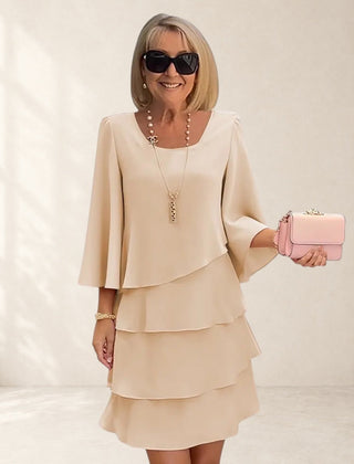 Elegant Comfort Ruffle Dress