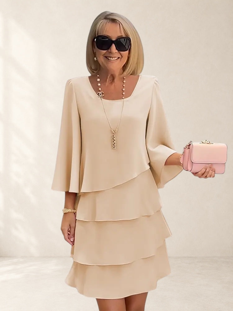 Elegant Comfort Ruffle Dress