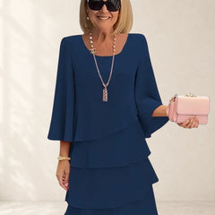 Elegant Comfort Ruffle Dress
