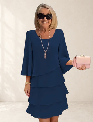 Elegant Comfort Ruffle Dress