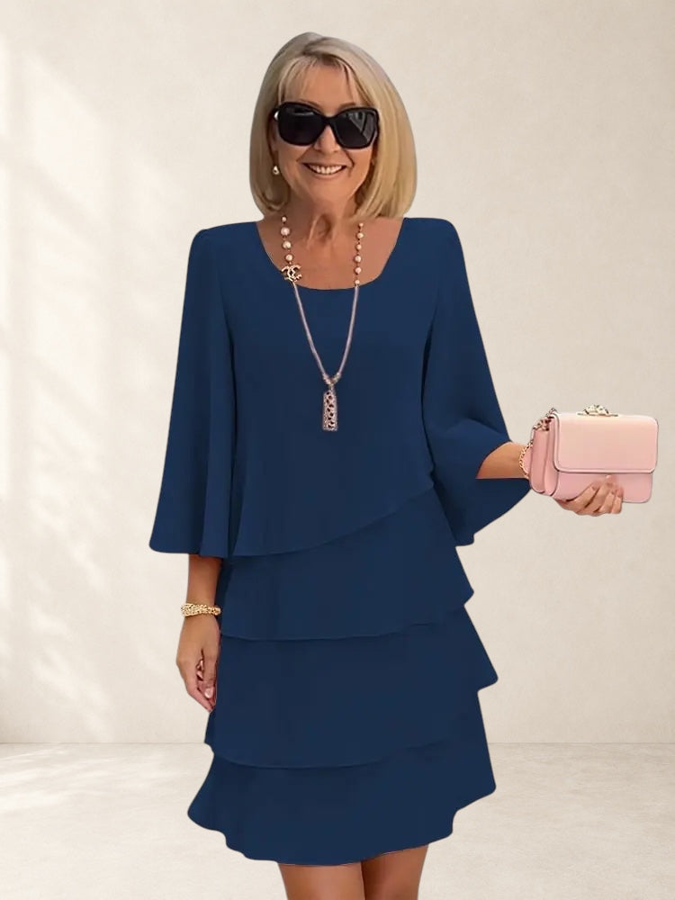 Elegant Comfort Ruffle Dress