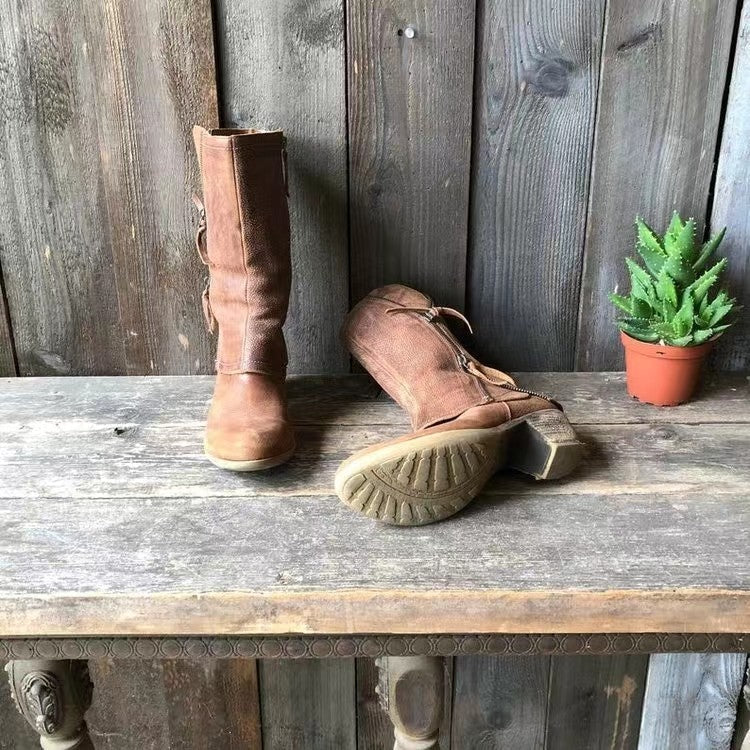 Leather Fall Boots