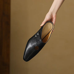 Genuine Leather Mules