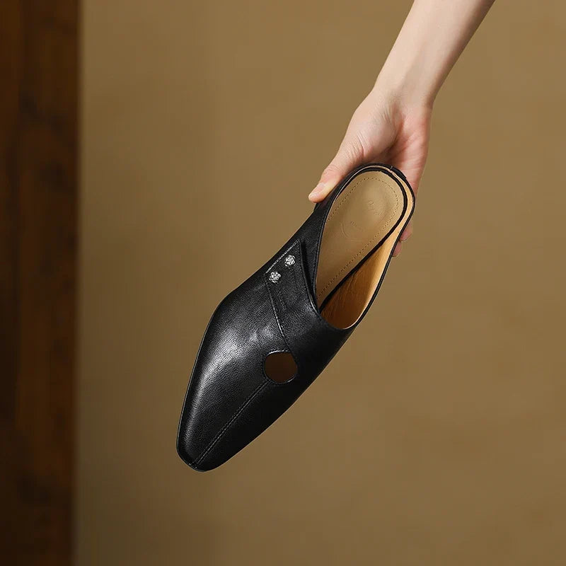 Genuine Leather Mules