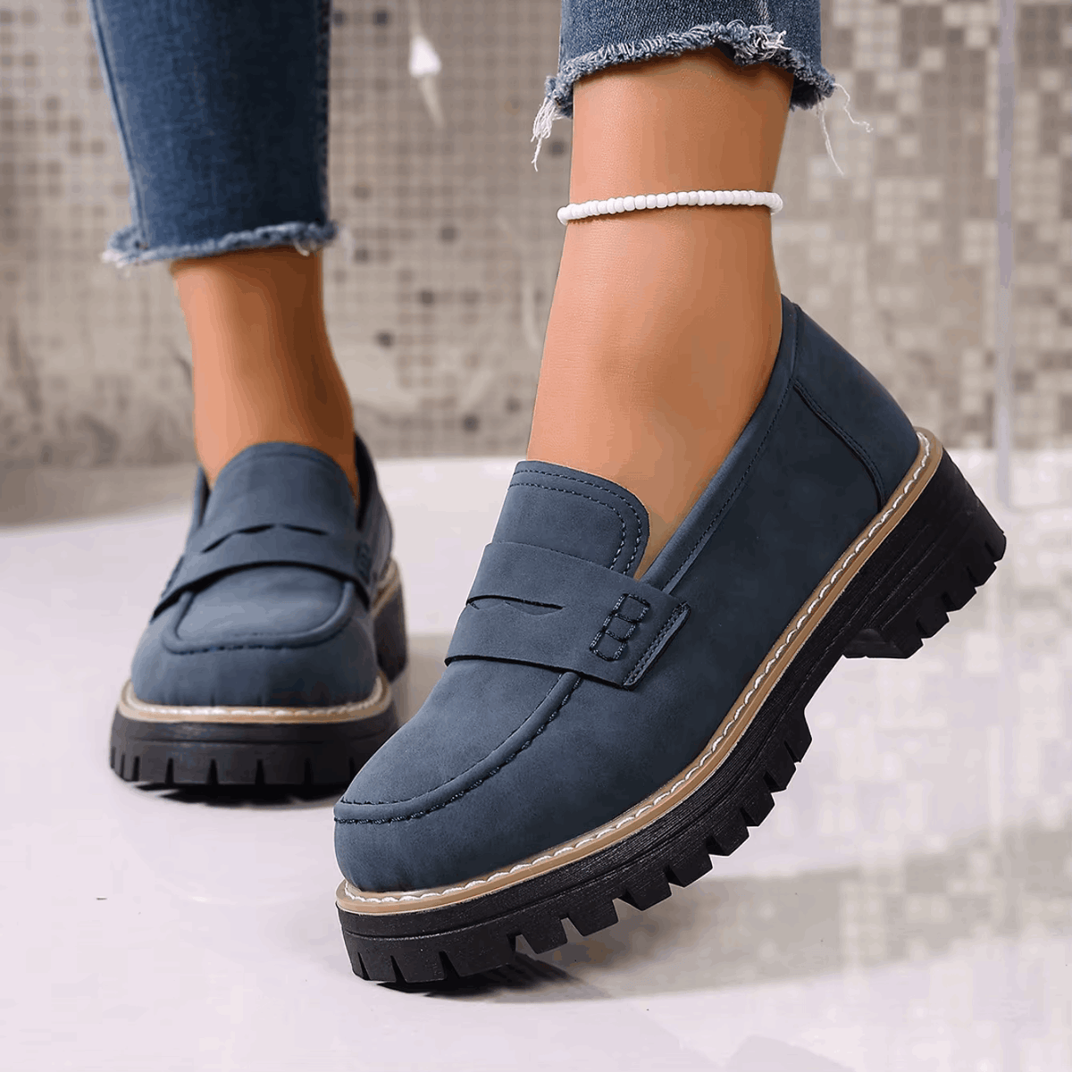 Chunky Sole Loafers