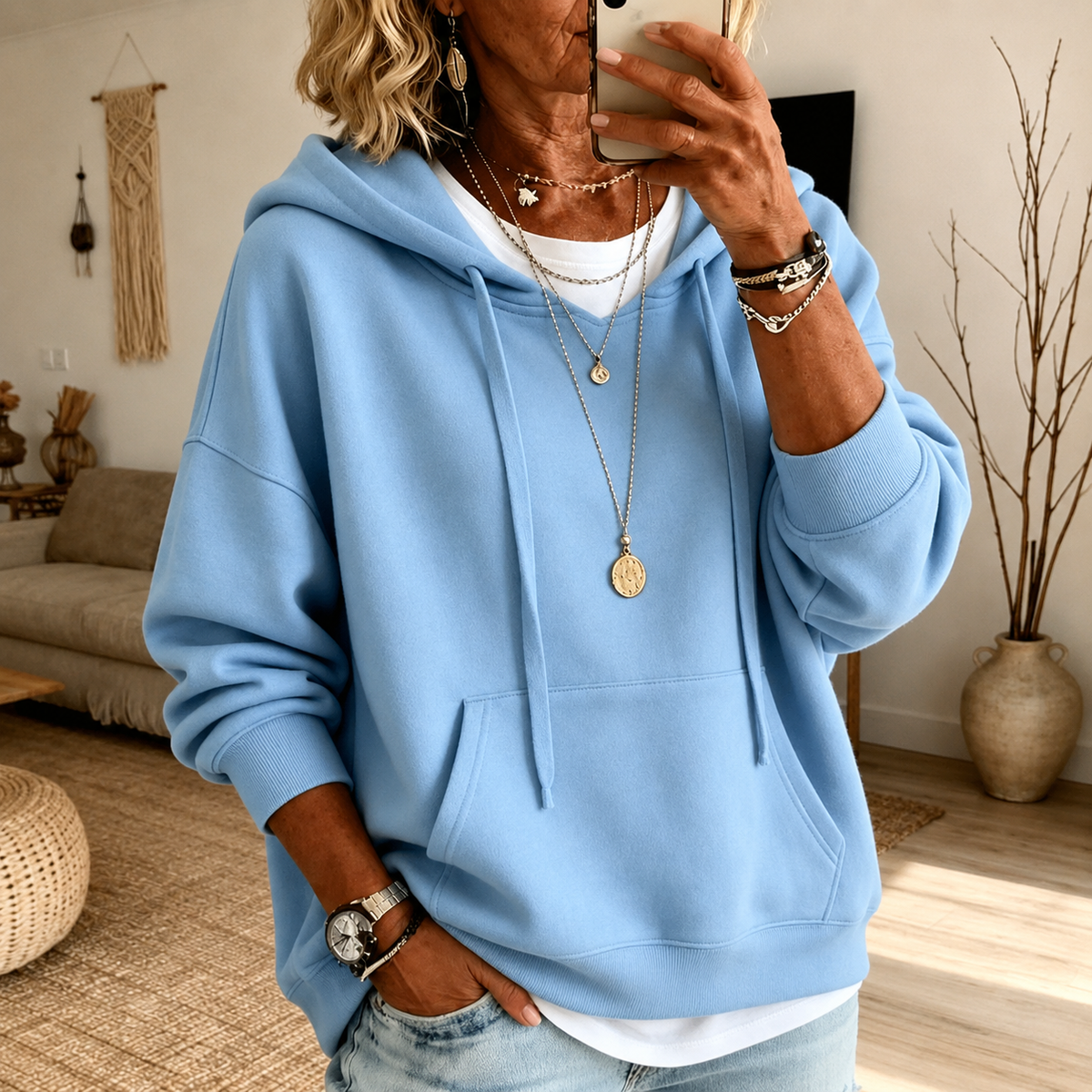 Sky Blue Hoodie