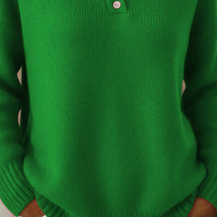 Classic Long Sleeve Knit Polo Shirt