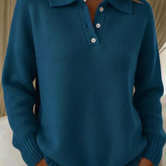 Classic Long Sleeve Knit Polo Shirt