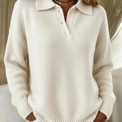 Classic Long Sleeve Knit Polo Shirt