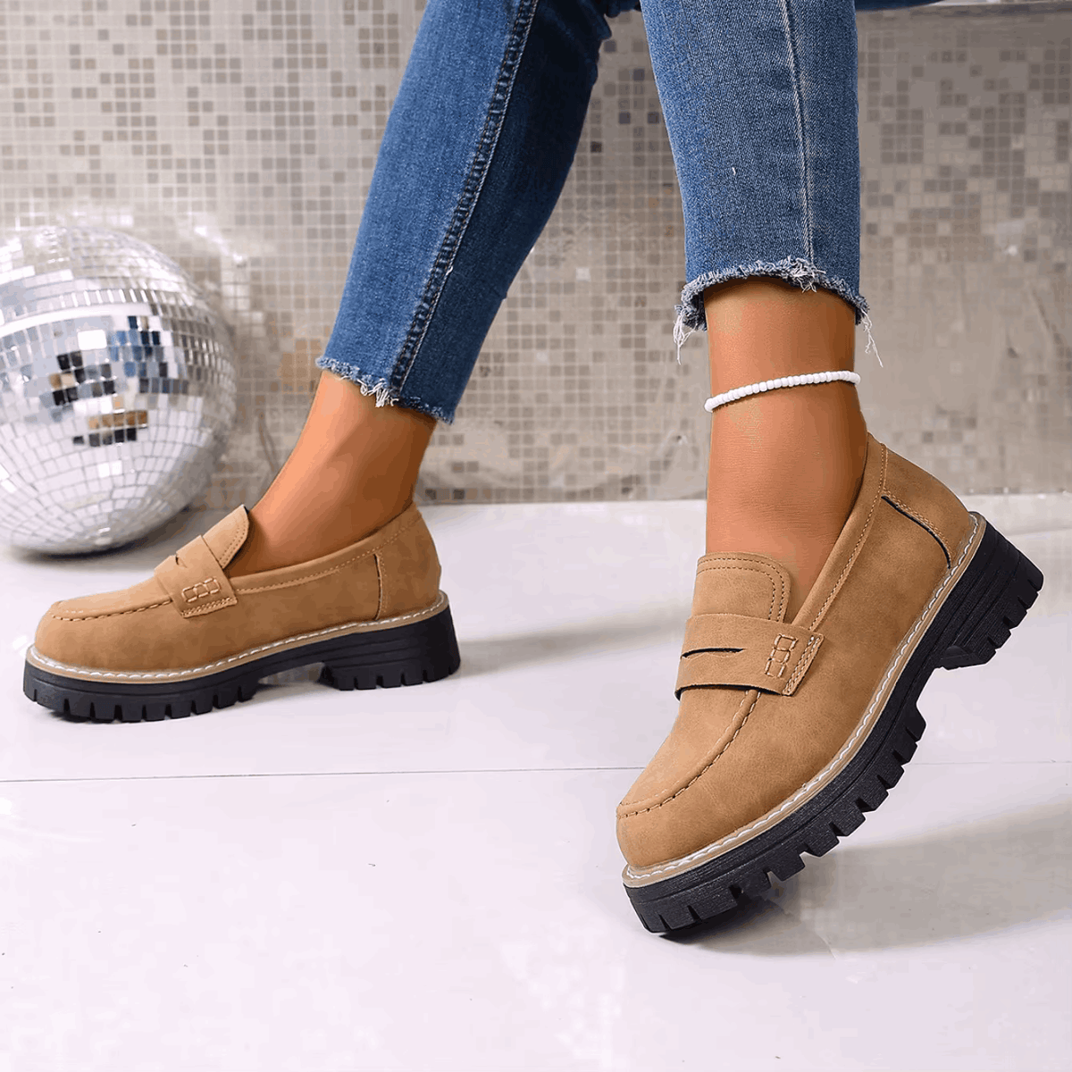 Chunky Sole Loafers