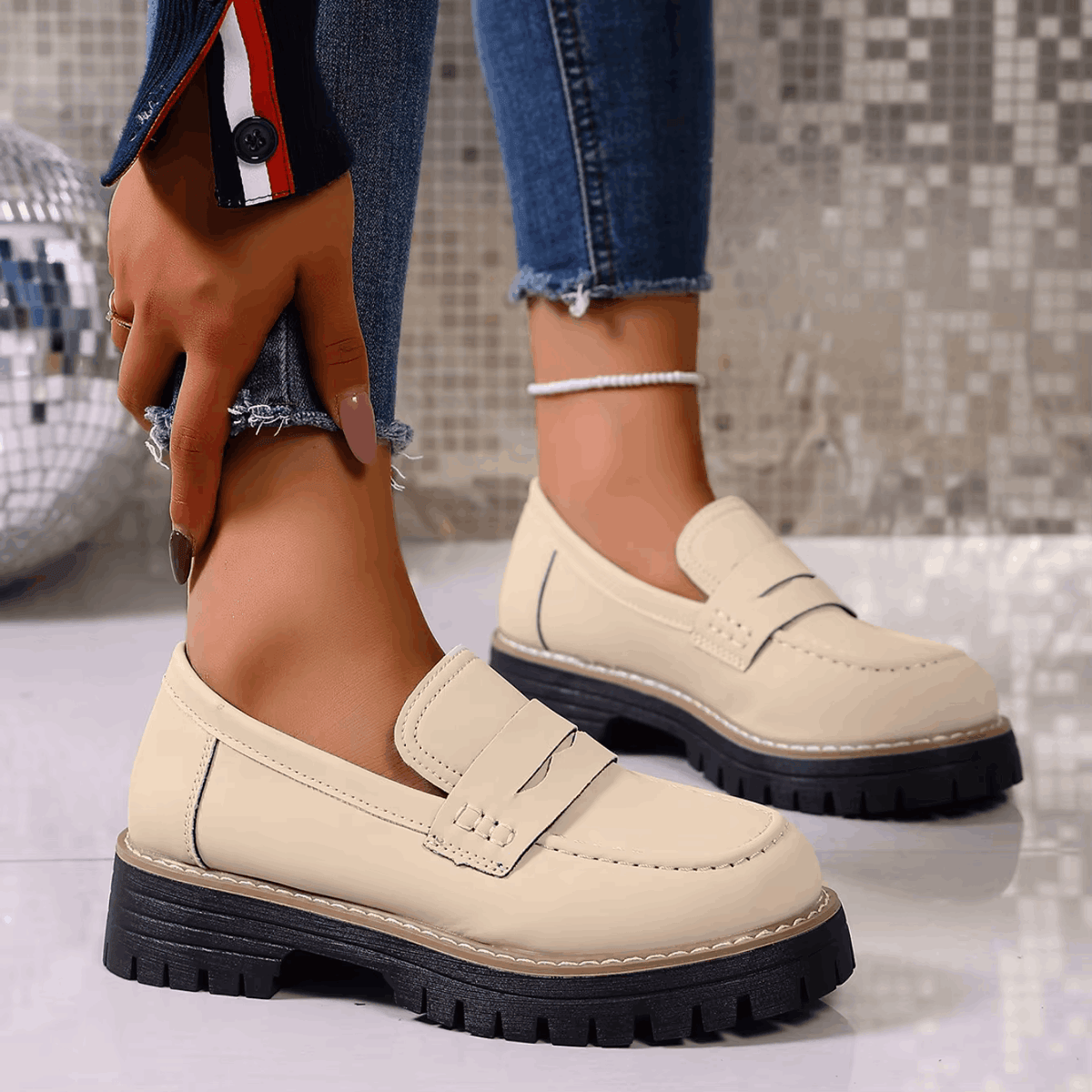 Chunky Sole Loafers