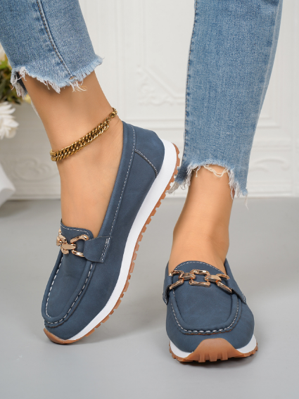 Orthopedic Flat Buckle Loafers