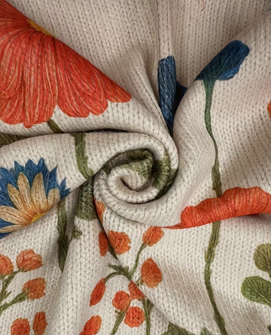 Wildflower Meadow Zip Cardigan