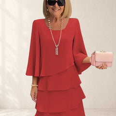 Elegant Comfort Ruffle Dress