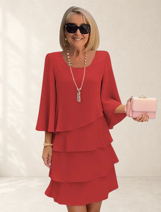 Elegant Comfort Ruffle Dress