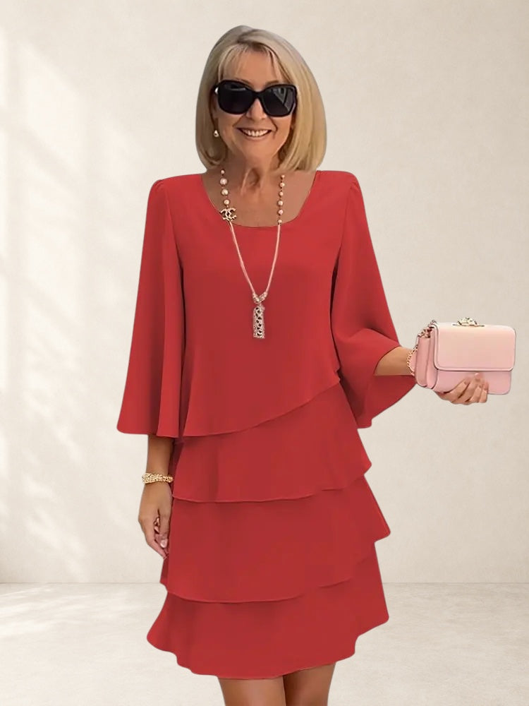 Elegant Comfort Ruffle Dress
