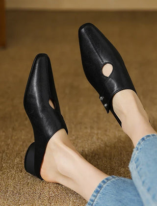 Genuine Leather Mules